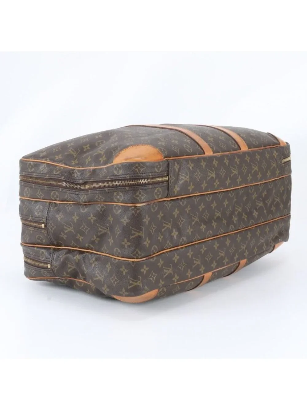 Louis Vuitton Monogram Sirius 55 Leather Boston Bag Tote Carry